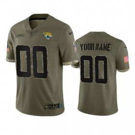 Tröjor Jacksonville Jaguars Custom Olive 2022 Salute To Service Limited - Män